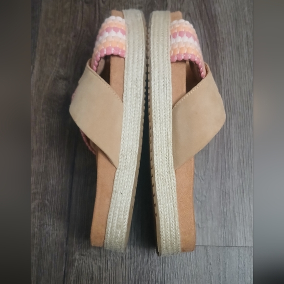 Toms Paloma Slide Sandals Pink Creamicle Orange Size 9 - Picture 6 of 8